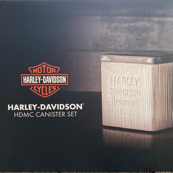 HarleyDavidson Kitchen Harleydavidson Canister Set Motor Company